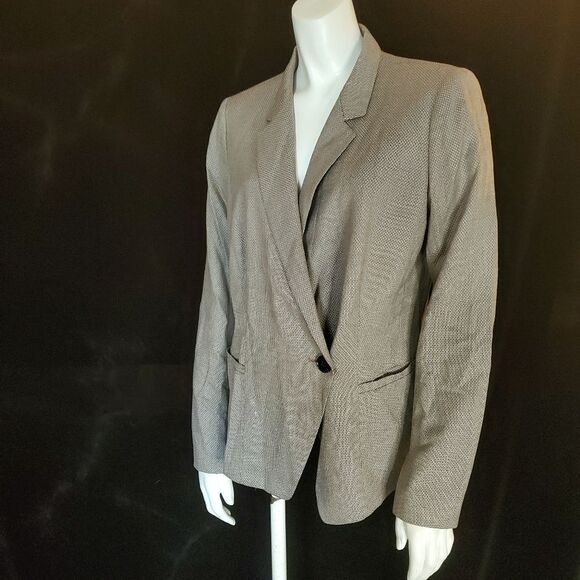 Lafayette 148 New York Brown Blazer (8) - Picture 1 of 5